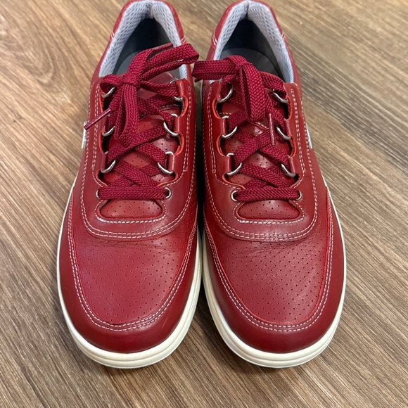 SAS Sporty Lux Lace Up Sneaker in Red women’s 9 tennis shoes - Picture 2 of 8